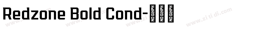 Redzone Bold Cond字体转换